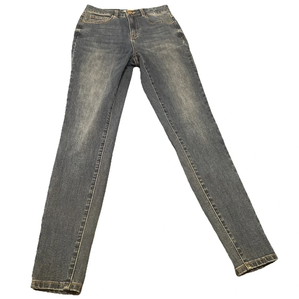 K. Jordan Women's Skinny Jeans Medium Blue Wash Stretch Denim‎ High Rise Fit